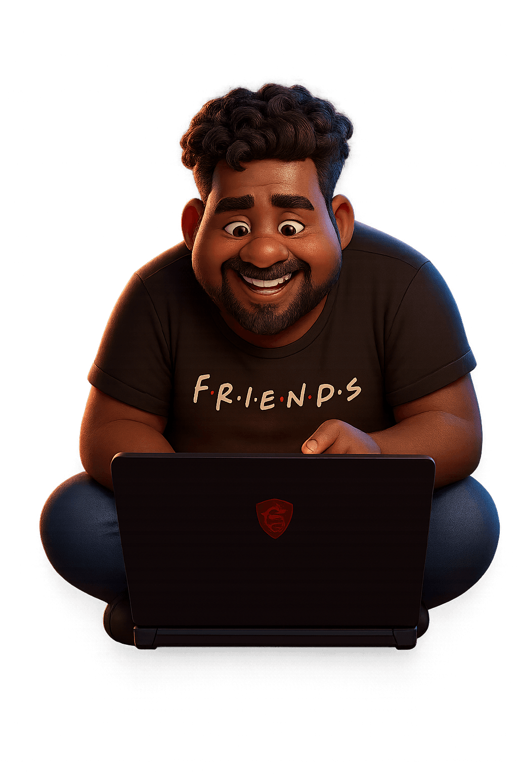 Aurora-toned 3D illustration